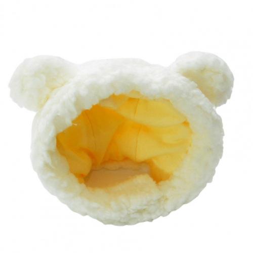 Nydelig valpekue myk behagelig hundelue pustende moteriktig søt kjæledyr valp lue hundlue kattelue hodeplagg kjæledyrkostyme: Hvit / S