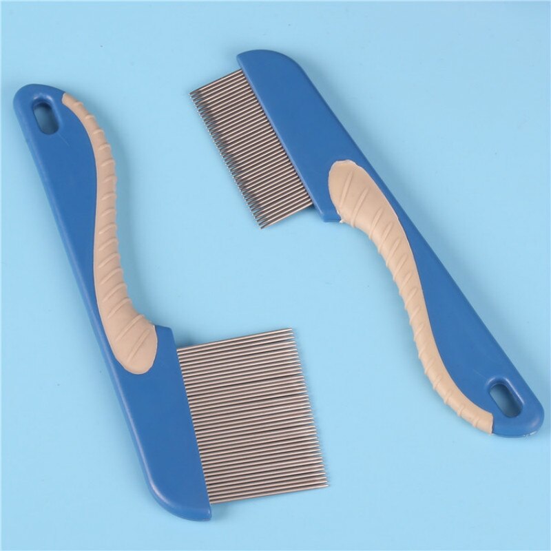 head lice remover hair Comb Stainless Steel Nit Head Hair Lice Comb Metal Fine Toothed Flea Flee With Handle Hairbrush Tools