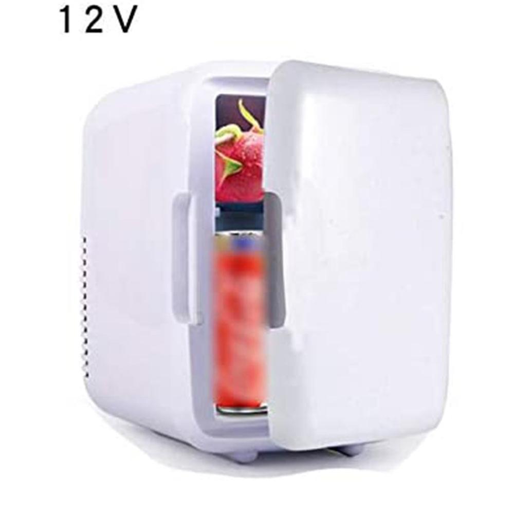 4L Mini Fridge Refrigerator Portable Car Freezer Car Refrigerator Cooler Heater Universal Vehicle Parts salefor: White