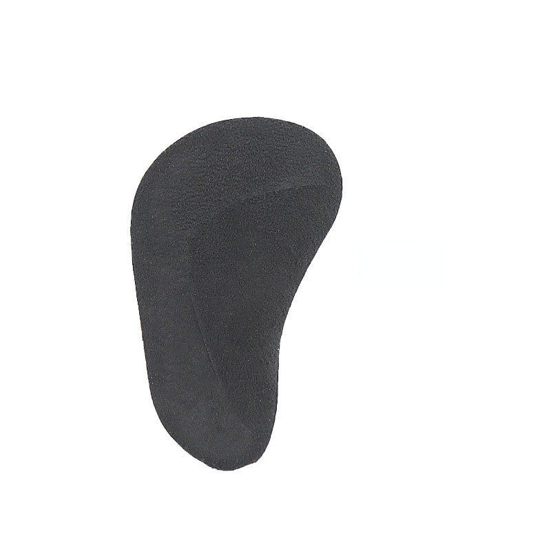 Plantilla ortopédica con soporte para arco, plantilla de silicona para pie plano, Corrector de pie plano, cojín de choque elástico suave, almohadilla ortopédica de Gel: Negro
