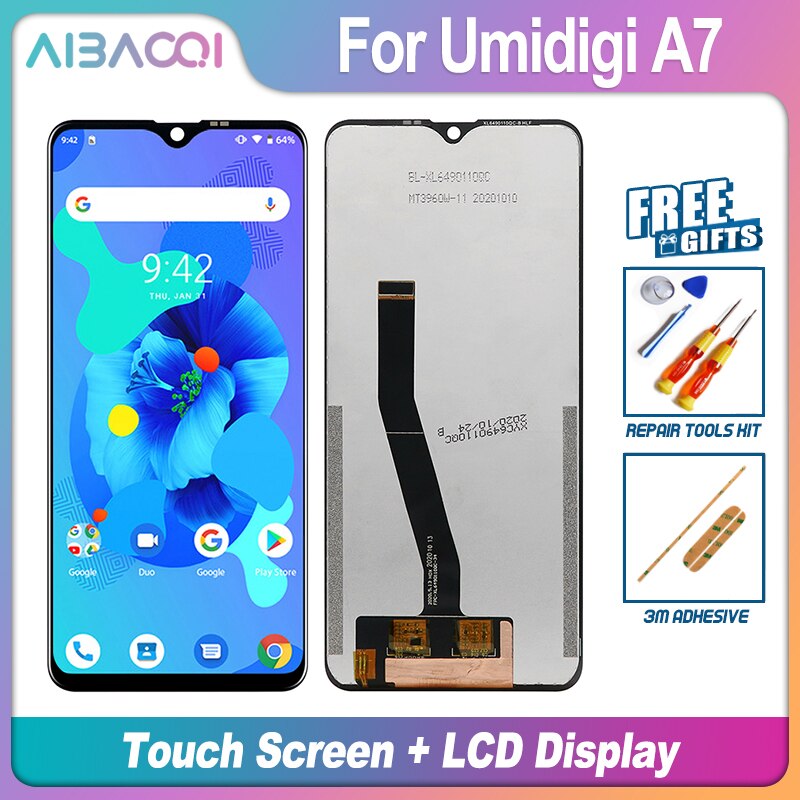 Aibaoqi Originele 6.49 Inch Touch Screen 720X1080 Lcd Beeldscherm Vervanging Voor Umi Umidigi A7 Android 10 Telefoon