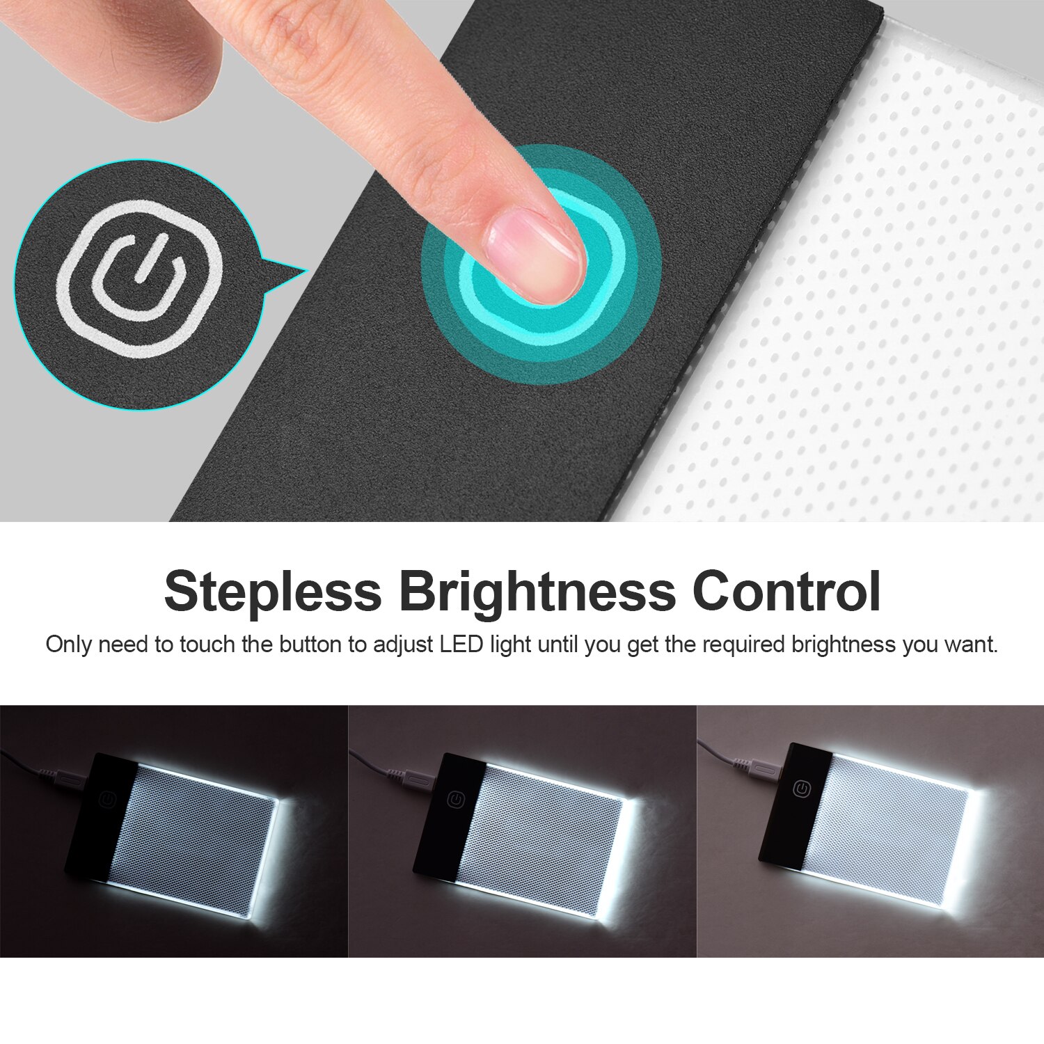 Flip Book Kit with Light Pad LED Light Box Tablet 300 Sheets Drawing Paper Flipbook with Binding Screws for Drawing Tracing
