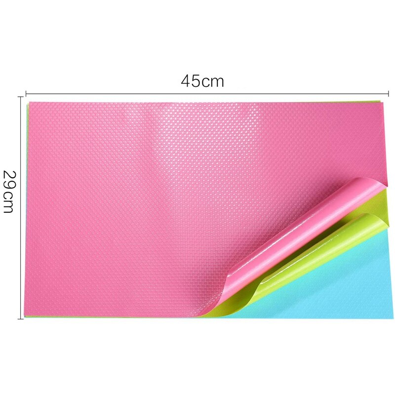 12 stk køleskabsunderlag køleskabsmåtter antifouling multifunktionel base til gør-det-selv skabsmåtte skomåtte bordmåtte skuffemåtte