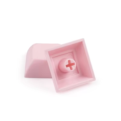 DSA Blank 1u 1.4mm PBT Mechanical Keyboard Keycap Short Ball Cap Transparent Color Black White Pink For MX Switch: Gold