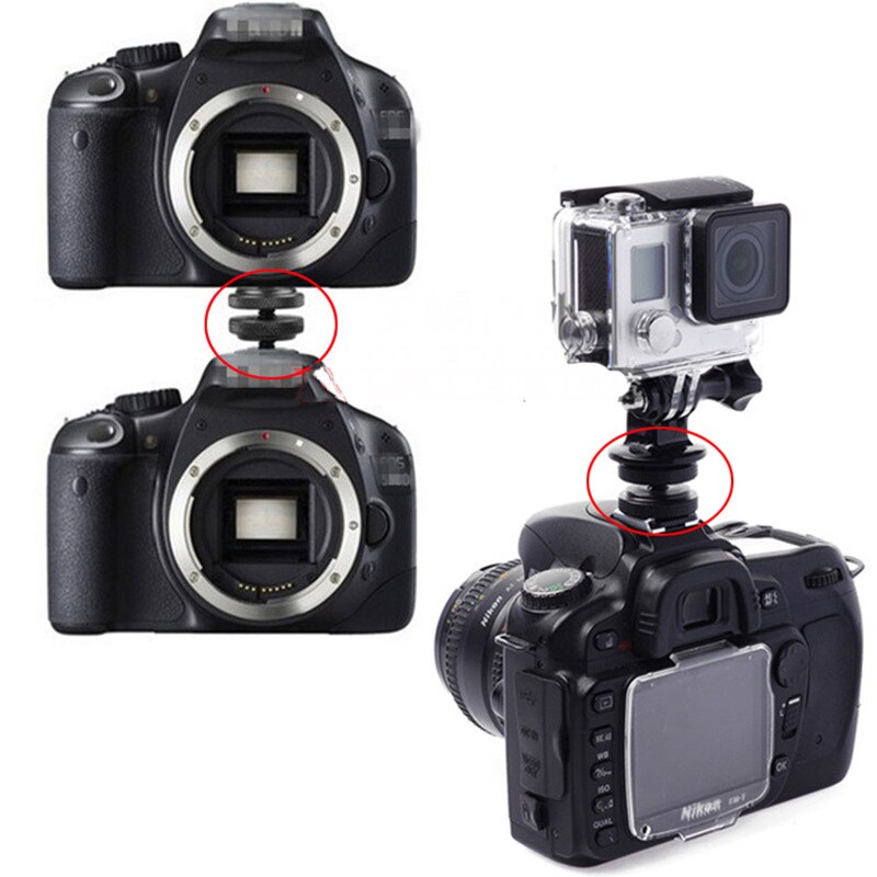 Two(2) Pack of Durable Pro 1/4&quot; Mount Adapter for Tripod Screw to Flash Shoe