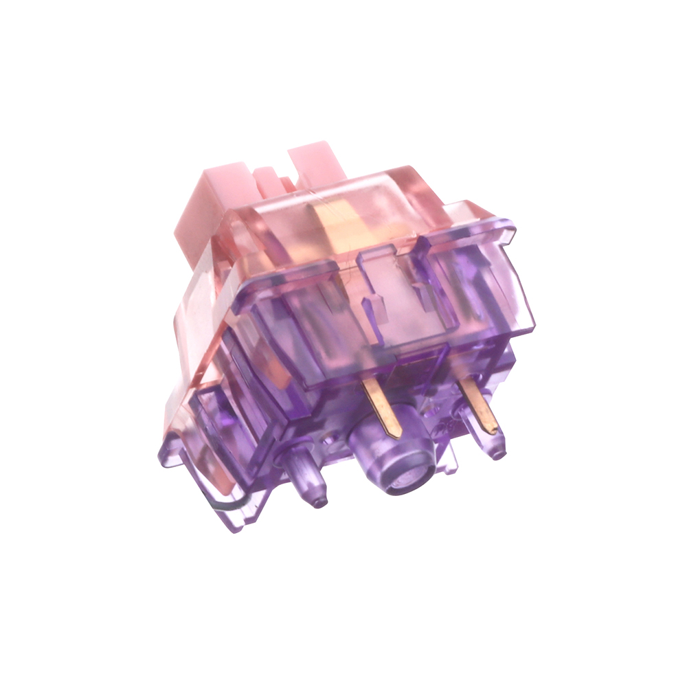 EPOMAKER – ensemble de commutateurs flamant rose, 35 pièces, linéaire, lubrifié en usine, tige POM, double ressort, boîtier PC, clavier mécanique