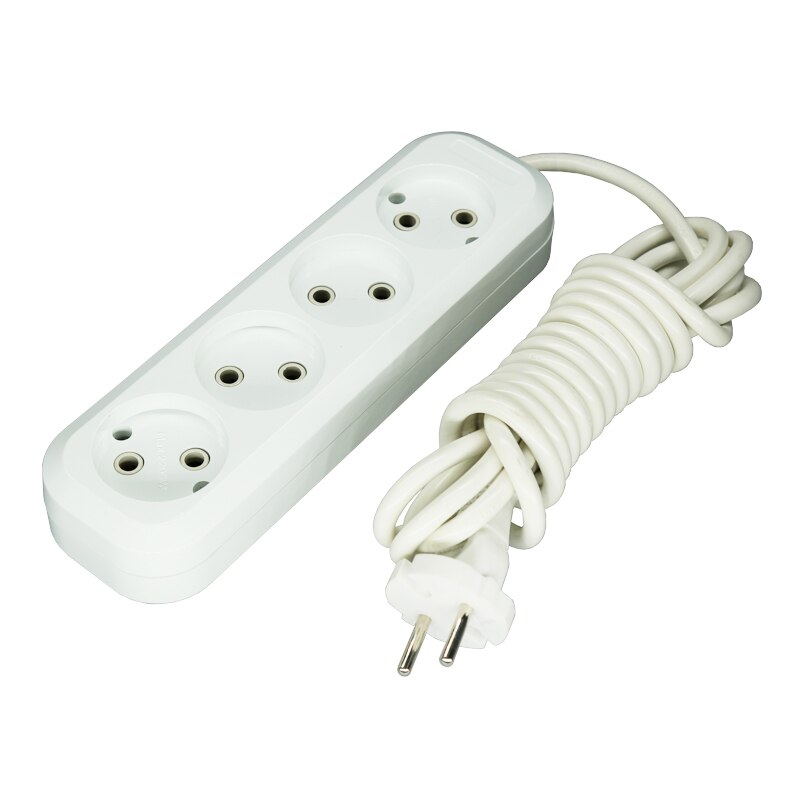 witte Kleur Power Strip Socket zonder aarde Snelle Opladen Standaard Extension Socket Plug Power Strip