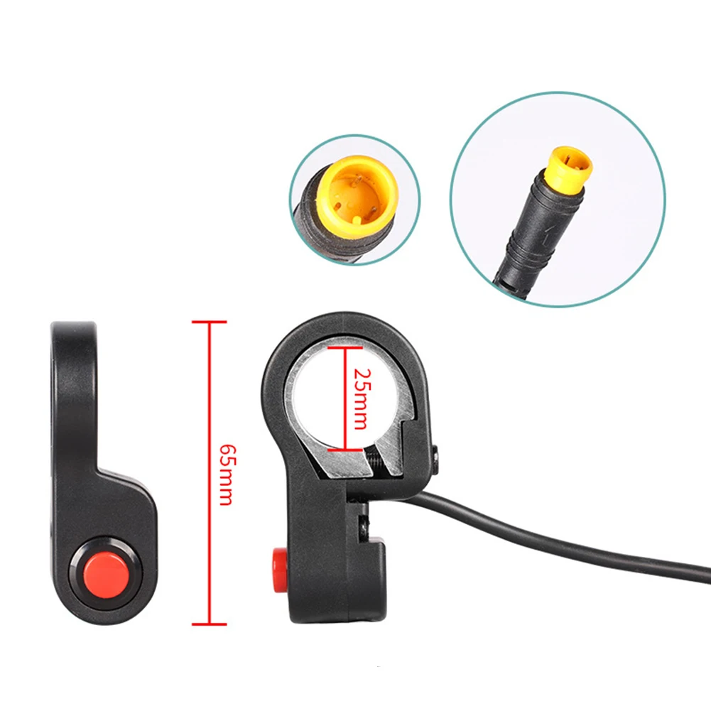 Botón de interruptor de apagado impermeable para bicicleta eléctrica MTB, accesorios eléctricos para Motor Bafang BBS01B / BBS02B / BBSHD d-drive