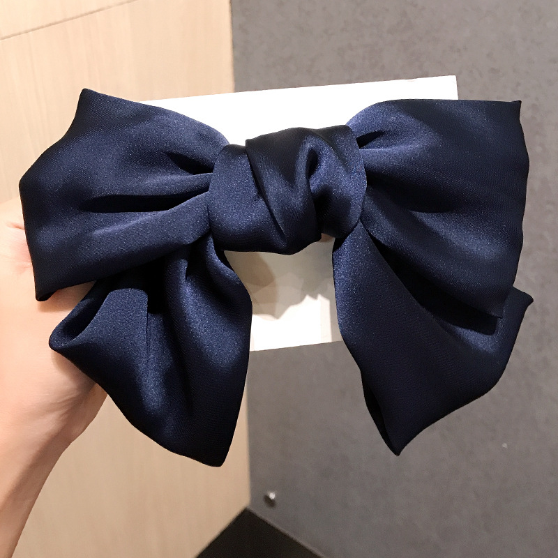 Große rote Schleife elastische Haarbänder süße schöne Clip Temperament Mädchen Schleife Haarnadel Stirnband Haarschmuck japanische Kopfschmuck: Himmel Blau