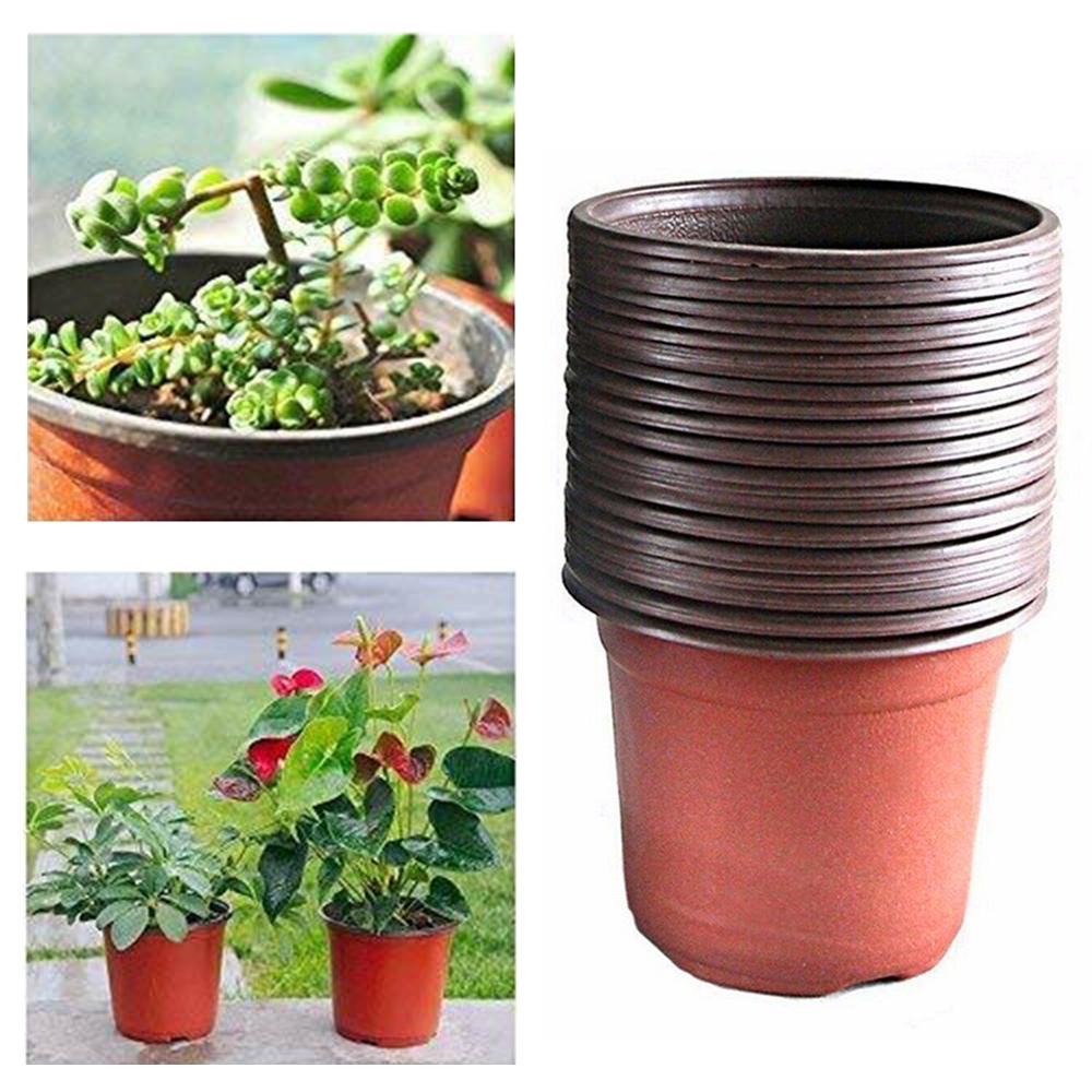 PP Plastic Planting Pot Plants Nursery Pot Seeding Garden Plants Glowing Pots, More Sizes For Garden Planting Tools