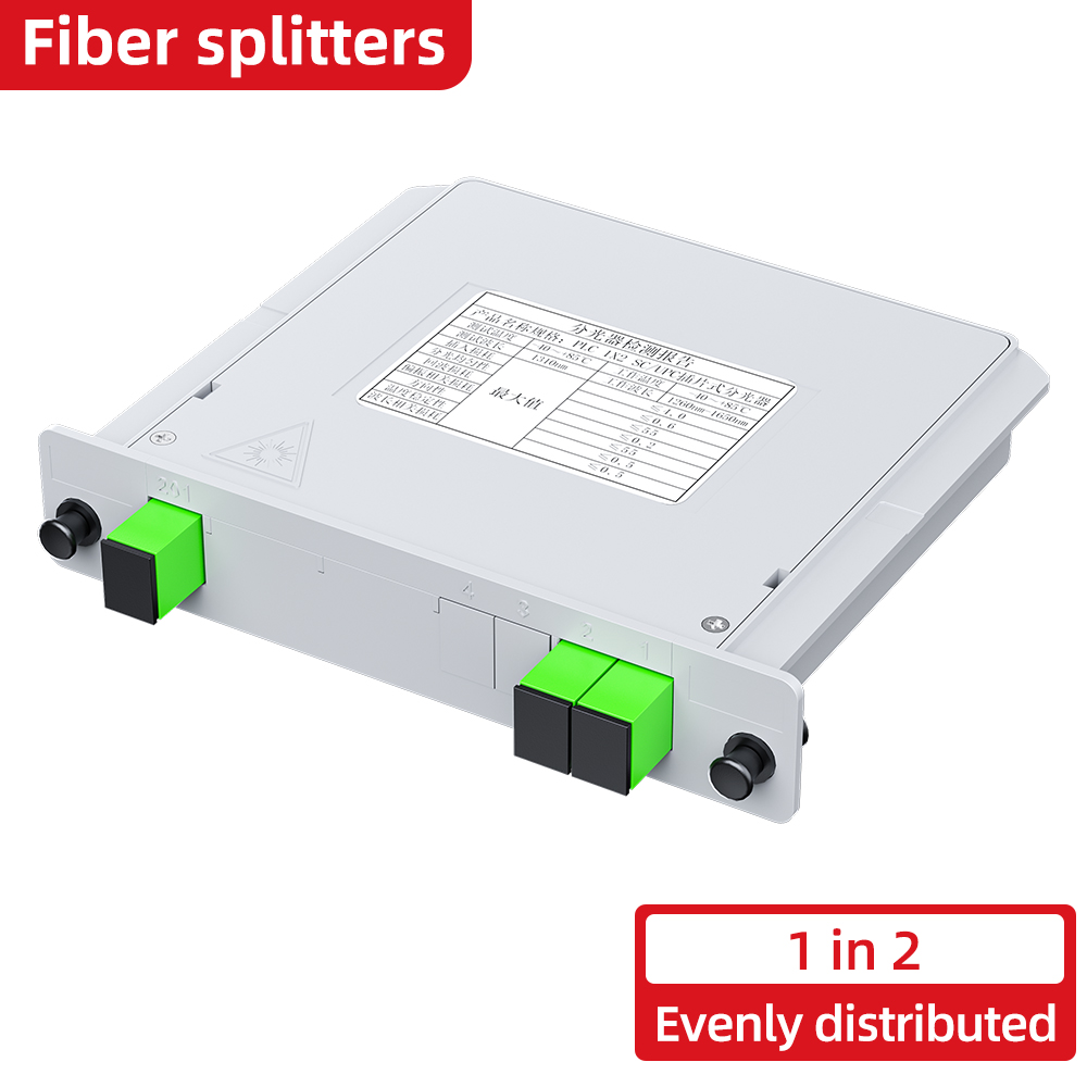 SC APC PLC 1x2/16 Fiber Optic Splitter Box Cassette Card Inserting PLC Splitter FTTH Fiber Optical Coupler Splitter: WHITE