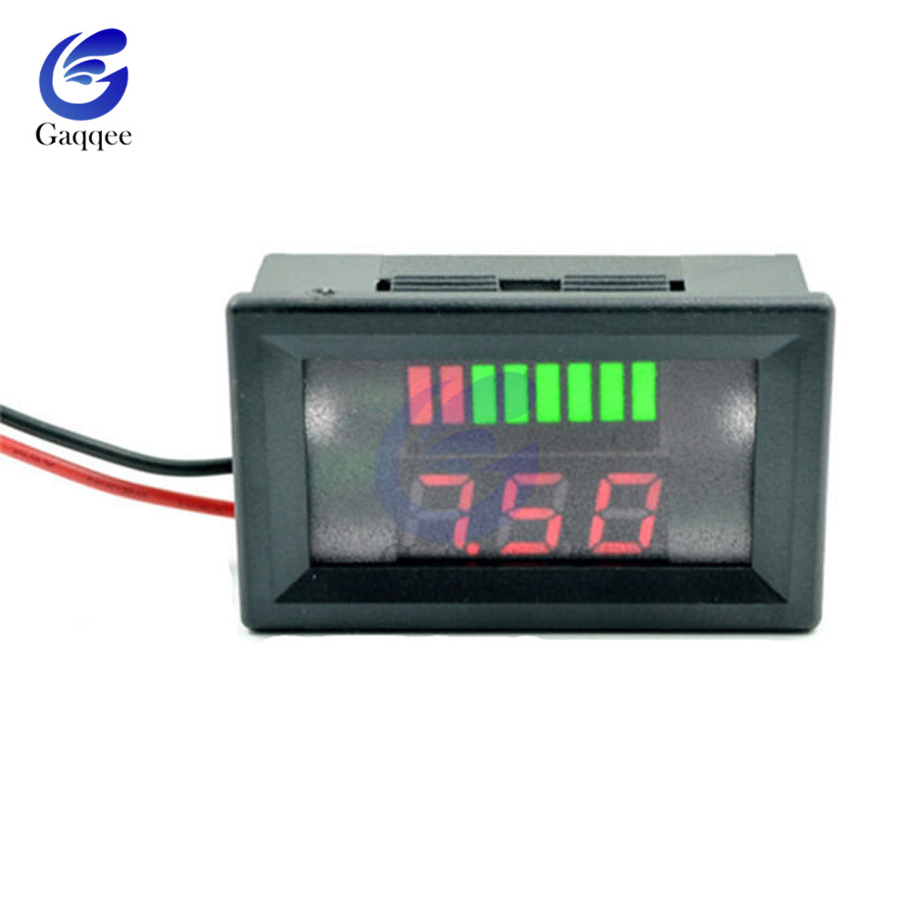 6 V lood-zuur Lithium Batterij Capaciteit Indicator Module Rood Groen Display Batterij Status Tester Opslag Lithium Power Niveau meter