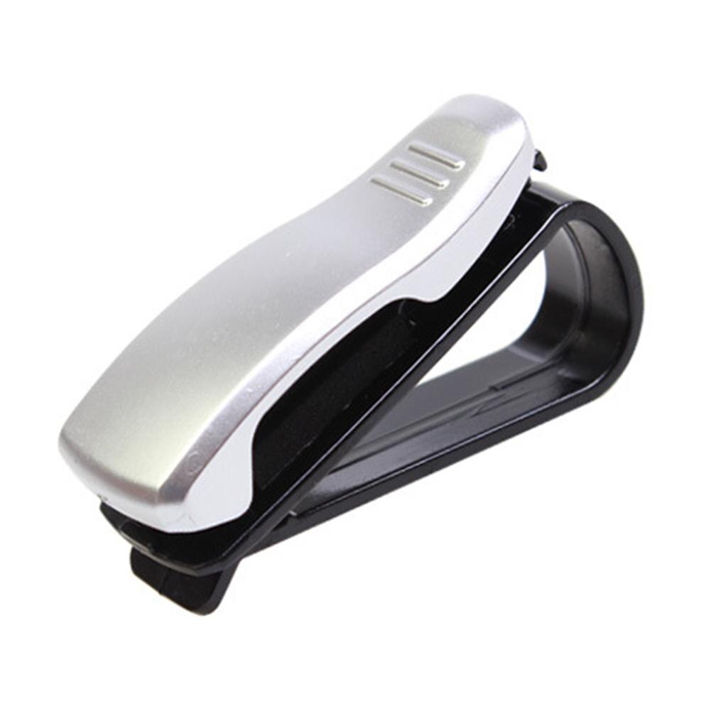 Multifunctionele S Vorm Voertuig Ticket Houder Clip Car Mount Zonnebril Klem: Zilver