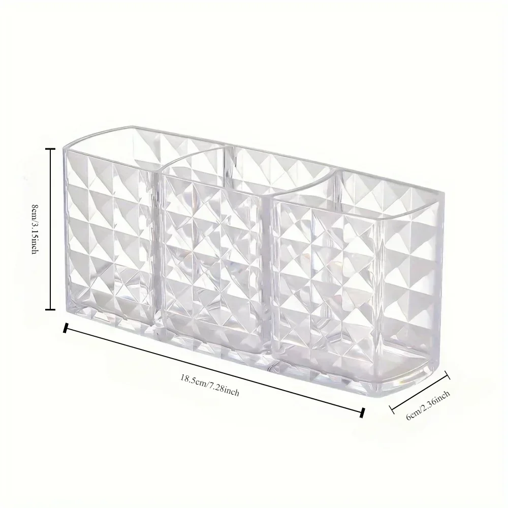 Helder acryl make-upborstelhouder Bureau Cosmetische organisator Lippenstift Opbergdoos Nagellak Display Stand Rack Sieradendoos