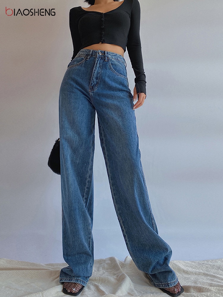 Pantaloni da donna jeans donna vita alta jeans – Grandado