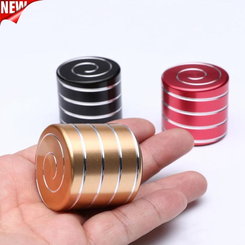 Desktop Decompression Rotating Cylindrical Gyroscope Office Desk Toys Optical Illusion Flowing Toy