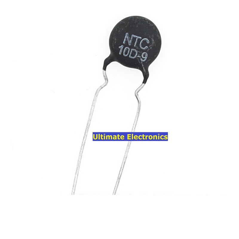 100 stk termistor ntc 10d-9 10d-9 10 d 9 9mm diameter negativ temperatur koeffisient