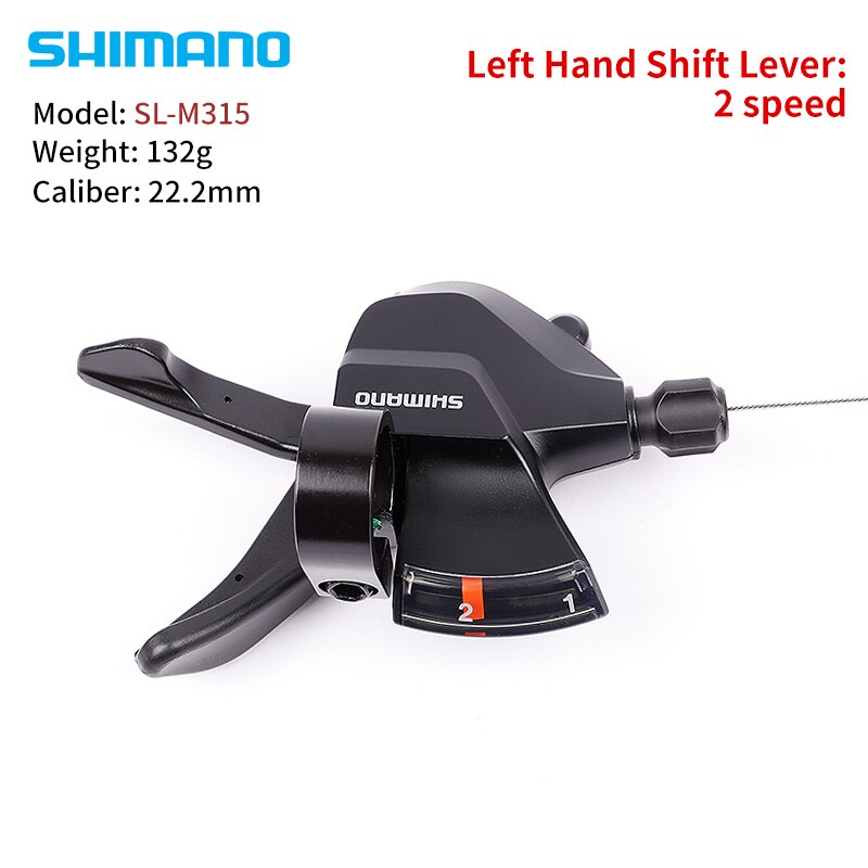 SHIMANO Altus SL-M315 SL-M310 MTB Shifter 2X7 2X8 3x7 3x8 2 3 7 8 14 16 21 24 S Speed Mountain Bike Shift Lever Trigger Set: SL-M315 2 speed