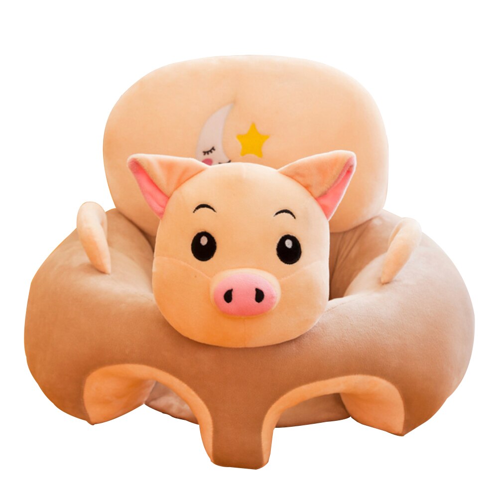 Enfants en peluche canapé Support siège bébé en peluche chaise apprendre à s'asseoir Anti-chute siège couverture enfant en bas âge nid lavable berceau canapé chaise: C