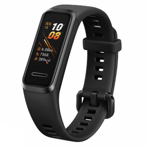 Original Huawei Band 4 Smart Watch SmartBand Control de música Monitor de ritmo cardíaco salud reloj caras carga de enchufe USB: Black