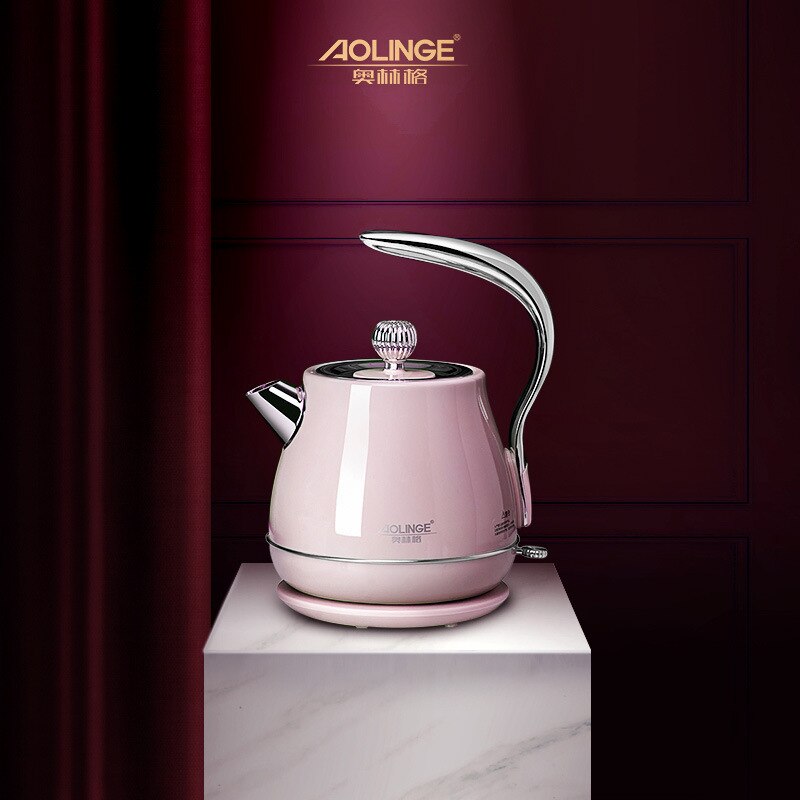 Retro Mini Water Kettle Office European Style Small Boiler Electric Kettle Travel Portable Hervidor De Agua Cookware EB50SH: pink