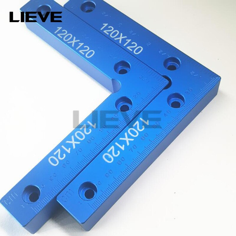 90 Degree Precision Positioning L Squares Block 120x120mm Positioning Right Angle Ruler Clamping Measure Tools