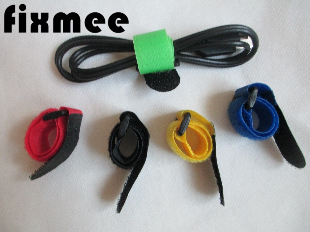 Lot de 10 sangles auto-adhésives en Nylon, 30cm de long et 2cm de large, organiseur de câbles réutilisable pour télévision et PC