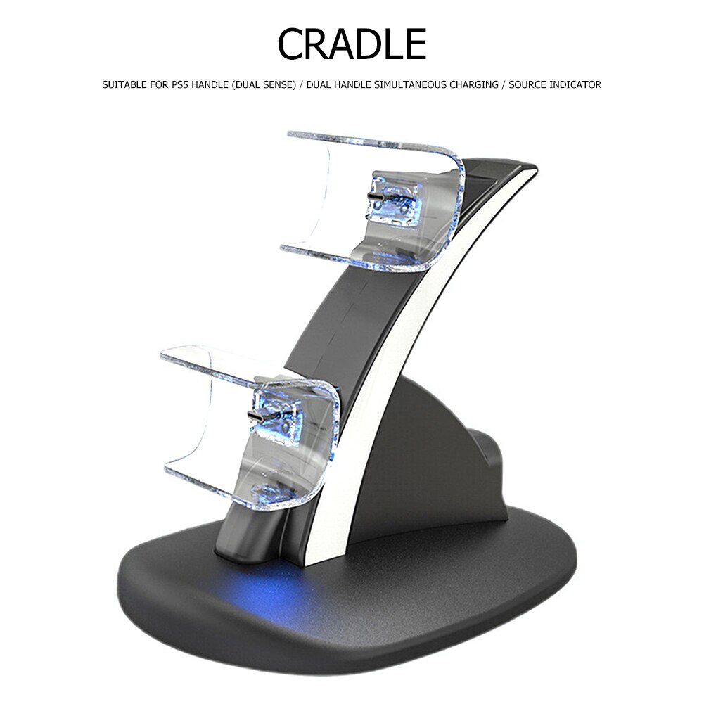 HBP-253 Cooling Fan Dual Controller Charger Dual Controller Charger Stand Wireless Joystick Charging Dock Cradle
