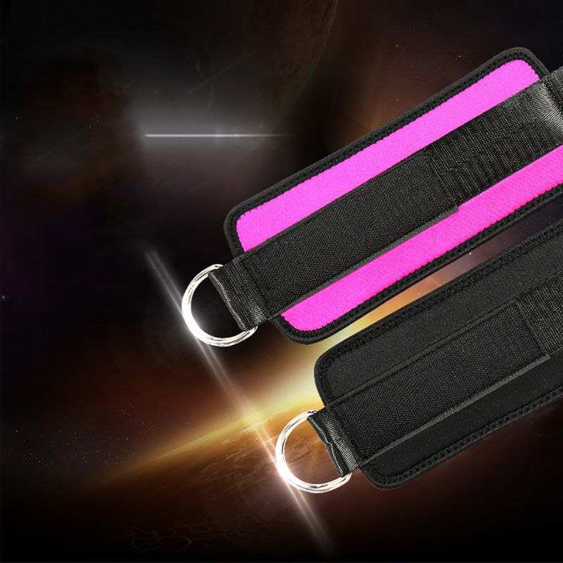 Remise en forme réglable d-ring sangles de cheville Support de pied cheville protecteur Gym jambe pull avec boucle sport pieds garde