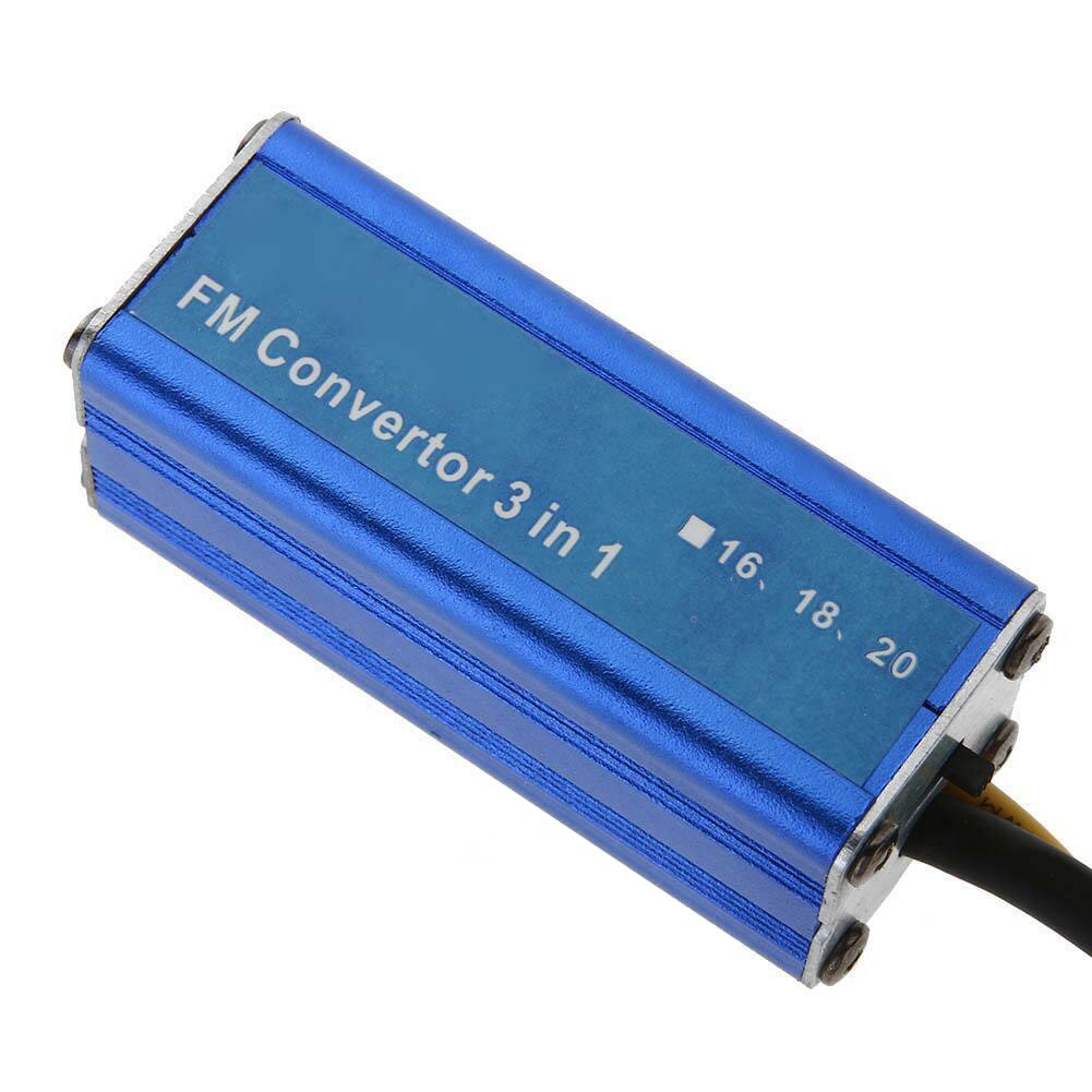 12V Stereo Easy Install Antenna 76 90MHz FM Radio Auto 3 In 1 Accessories Changer Universal Car Frequency Converter Metal