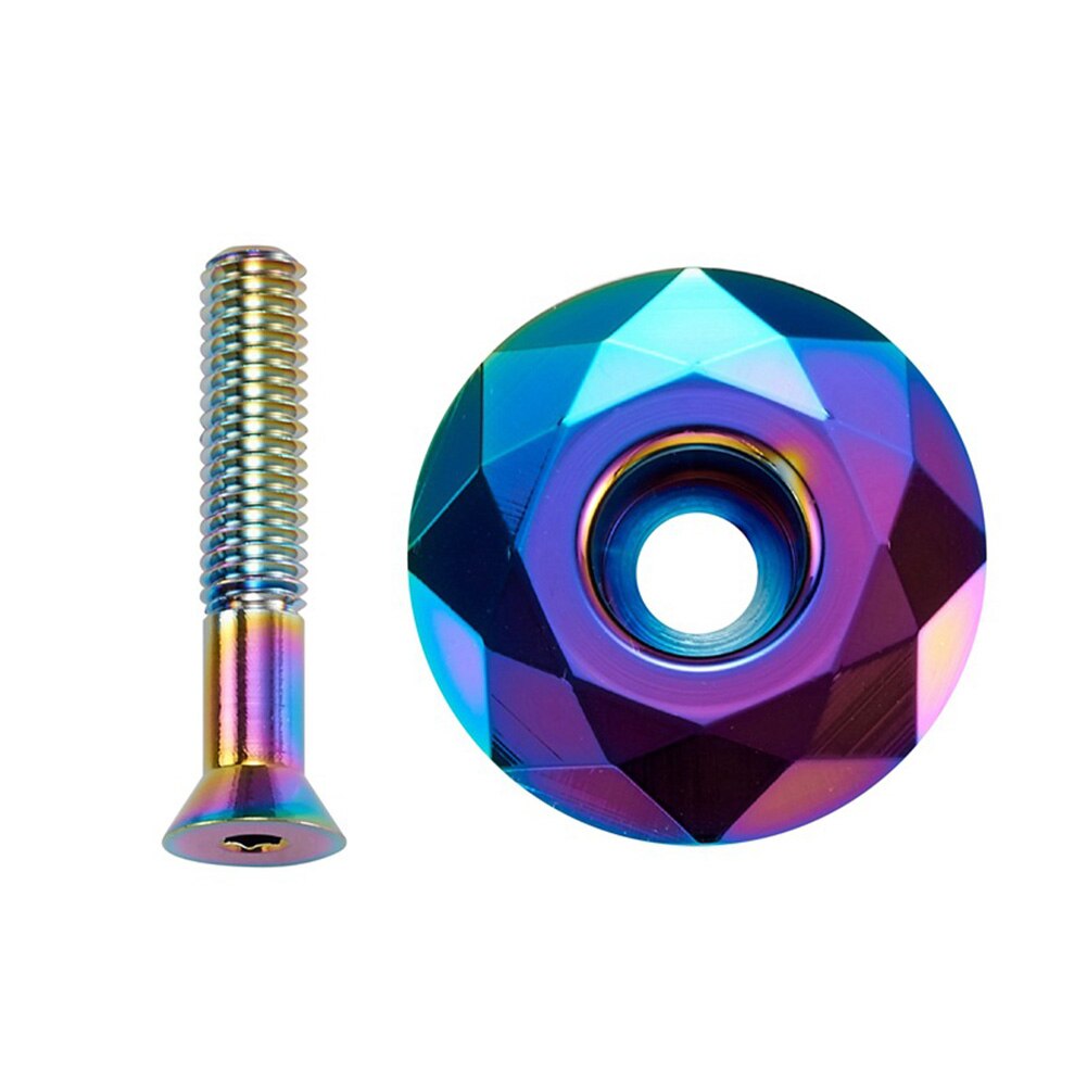 Aluminum Alloy MTB Mountain Bicycle MTB Bike Front Fork Stem Headset Top Cap Bicycle Accessories: Multi Color