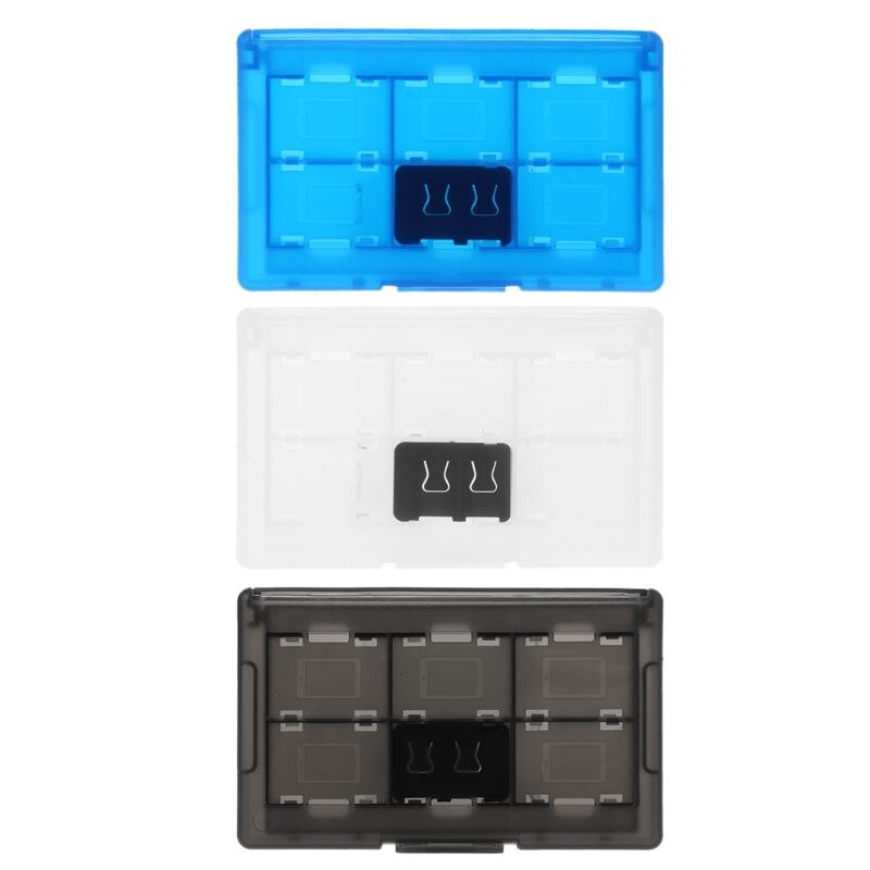 12+2 slots beschermhoes spel geheugenkaarten cartridge houder opbergdoos organizer draagbaar voor switch