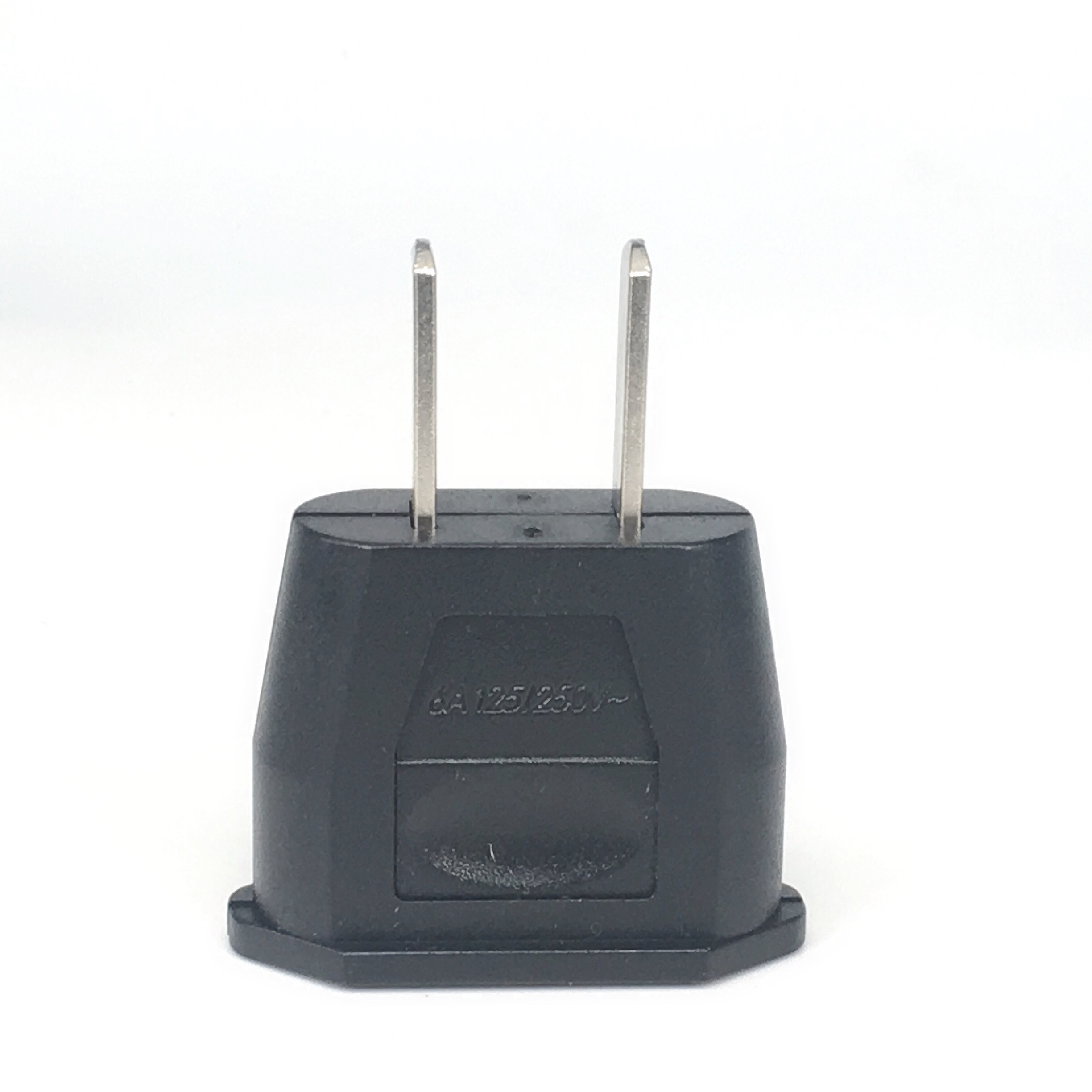 1 pc amerikansk amerikansk japansk reseadapter 250v 6a 2- stifts europeisk eu till usa-kontakt nätadapter omvandlare eluttag