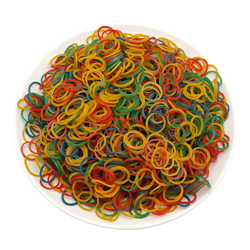 1000 stuks/partij elastische rubberen band voor kleine hond hoge elasticiteit hond haaraccessoires kleurrijke huisdier haarband diameter 0,59 inch: Blauw