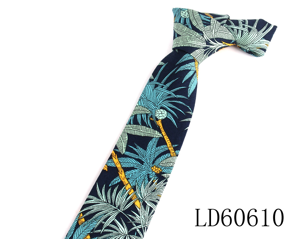 Print Skinny Neck Ties For Men Women Slim Cotton Tie For Boys Girls Suits Ties For Wedding Party Men's Necktie Gravatas: Yellow