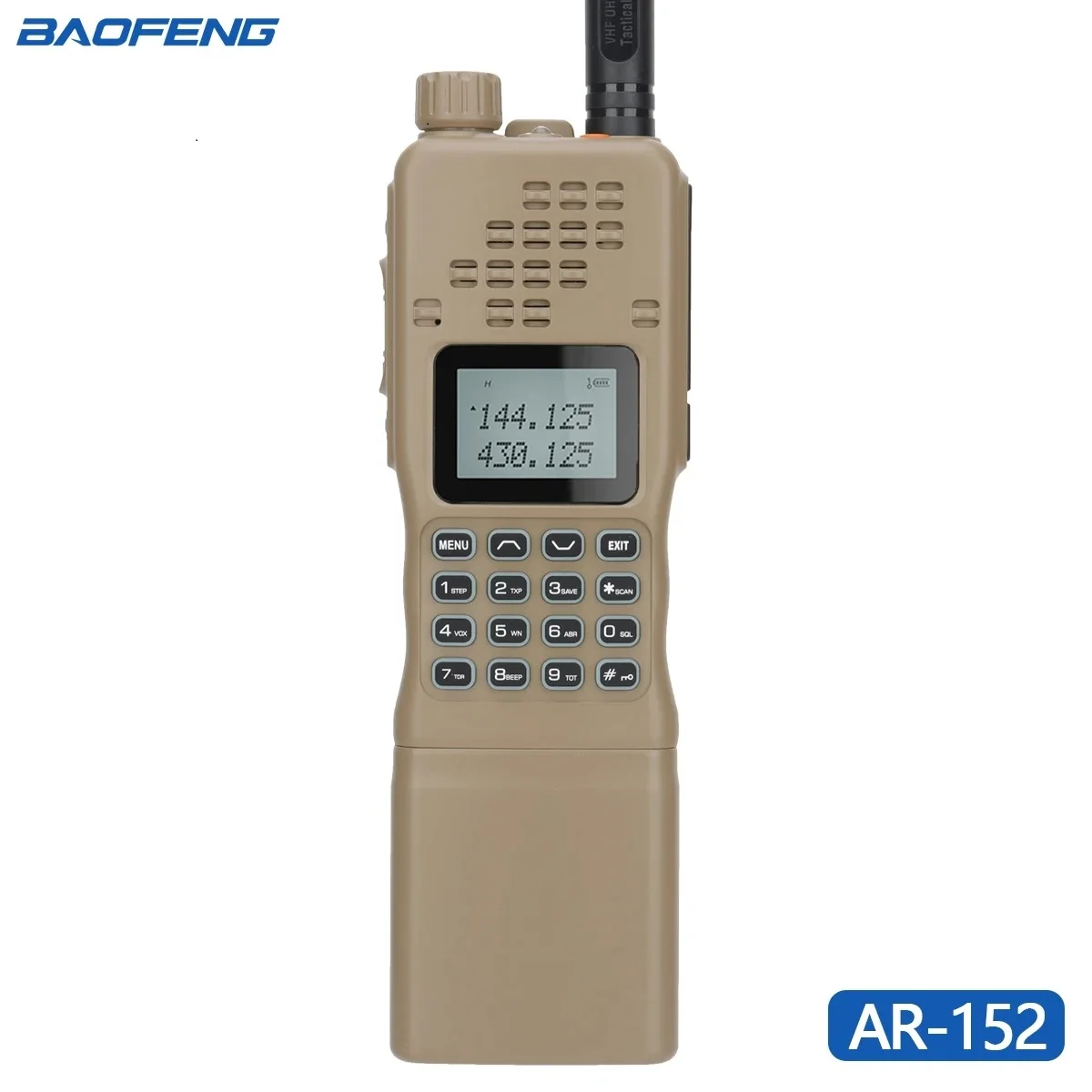 Baofeng AR-152 15W Walkie Talkie Powerful CB Two way Radio 12000mAh Battery Tactial Long Range AN PRC-152 Dual Band Transceiver: Red / US