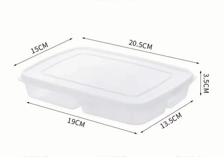4 Gitter Lebensmittel-Aufbewahrungsbox, tragbares Fach, Kühlschrank, Gefrierschrank, Organizer, unterverpackt, Fleisch, Zwiebeln, Ingwer, transparentes Küchenwerkzeug, 1 Stück