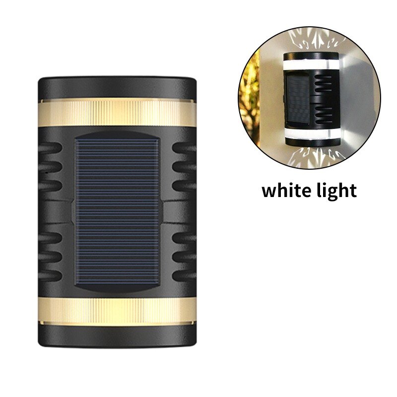 groß Größe Solar- LED draussen Mauer Lampe wasserdicht Garten Dekor hell Pro Balkon Hof Landschaft Straße Garten Mauer hell: Weiß hell / 1 PC