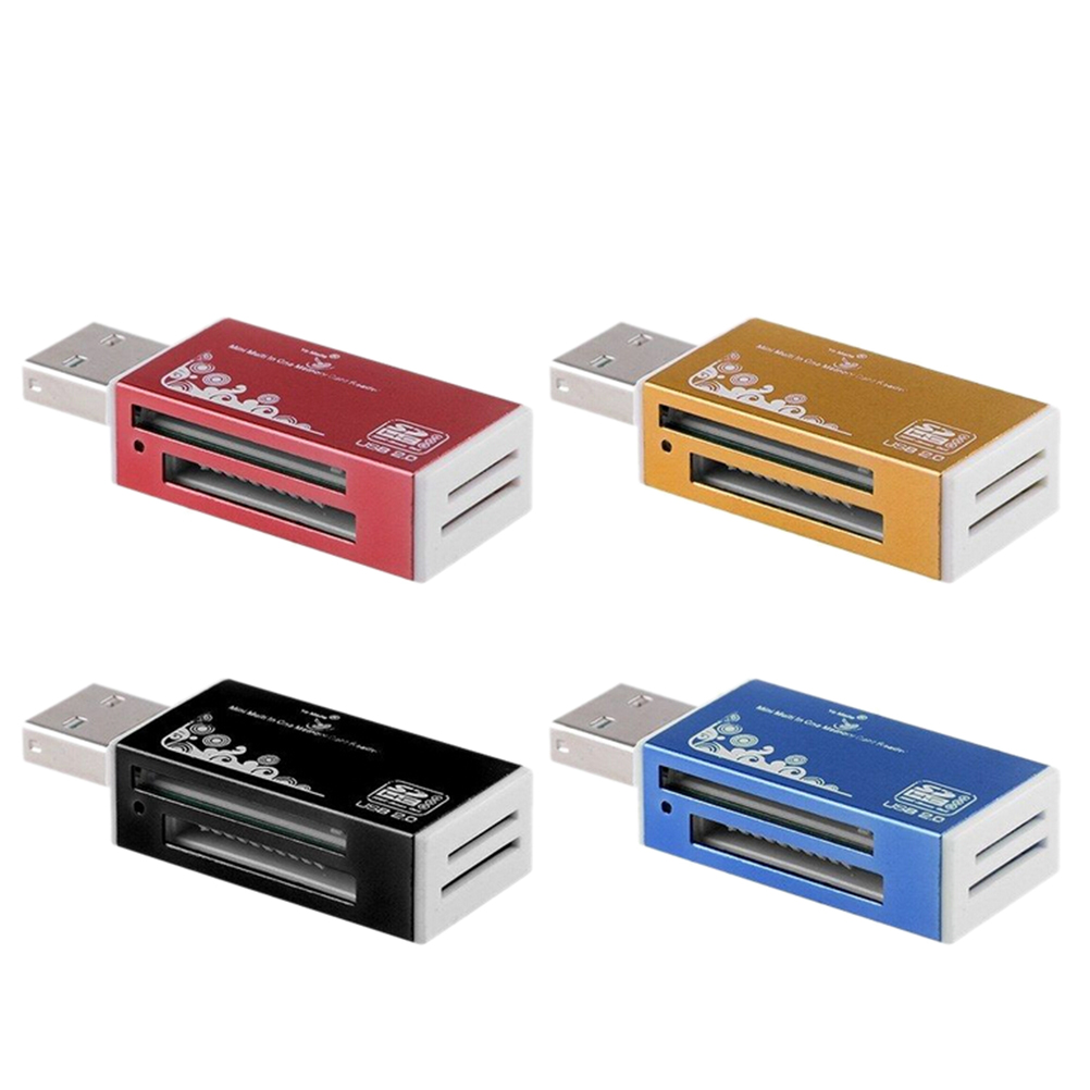 Chorro de , lector de tarjeta de memoria de 1 SD/MMC SDXC/RS MMC TF/MicroSD/MS PRO/MS DUO M2 lector de tarjeta