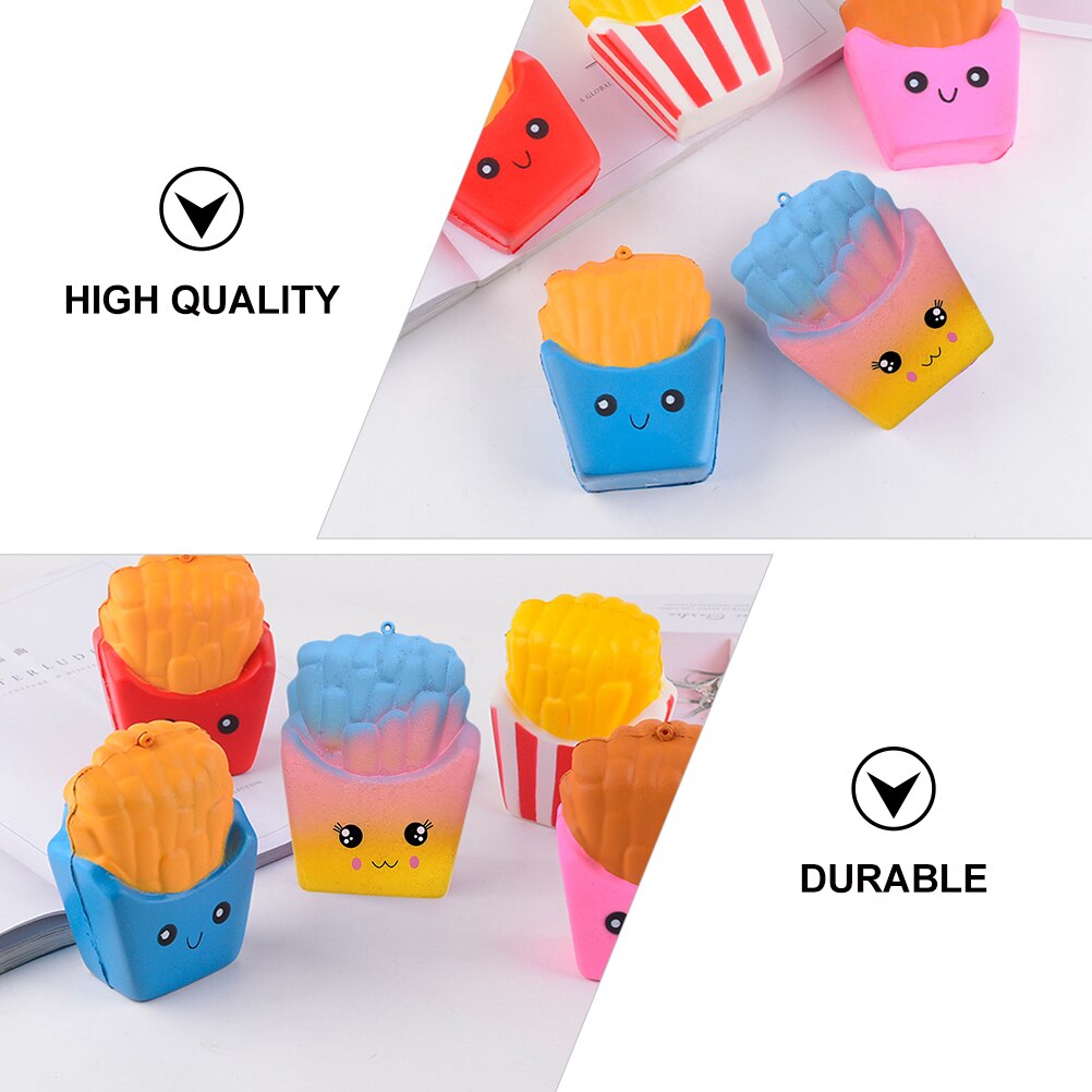 Simulierte pommes frites, kneifen, stressabbau, stressreduzierung