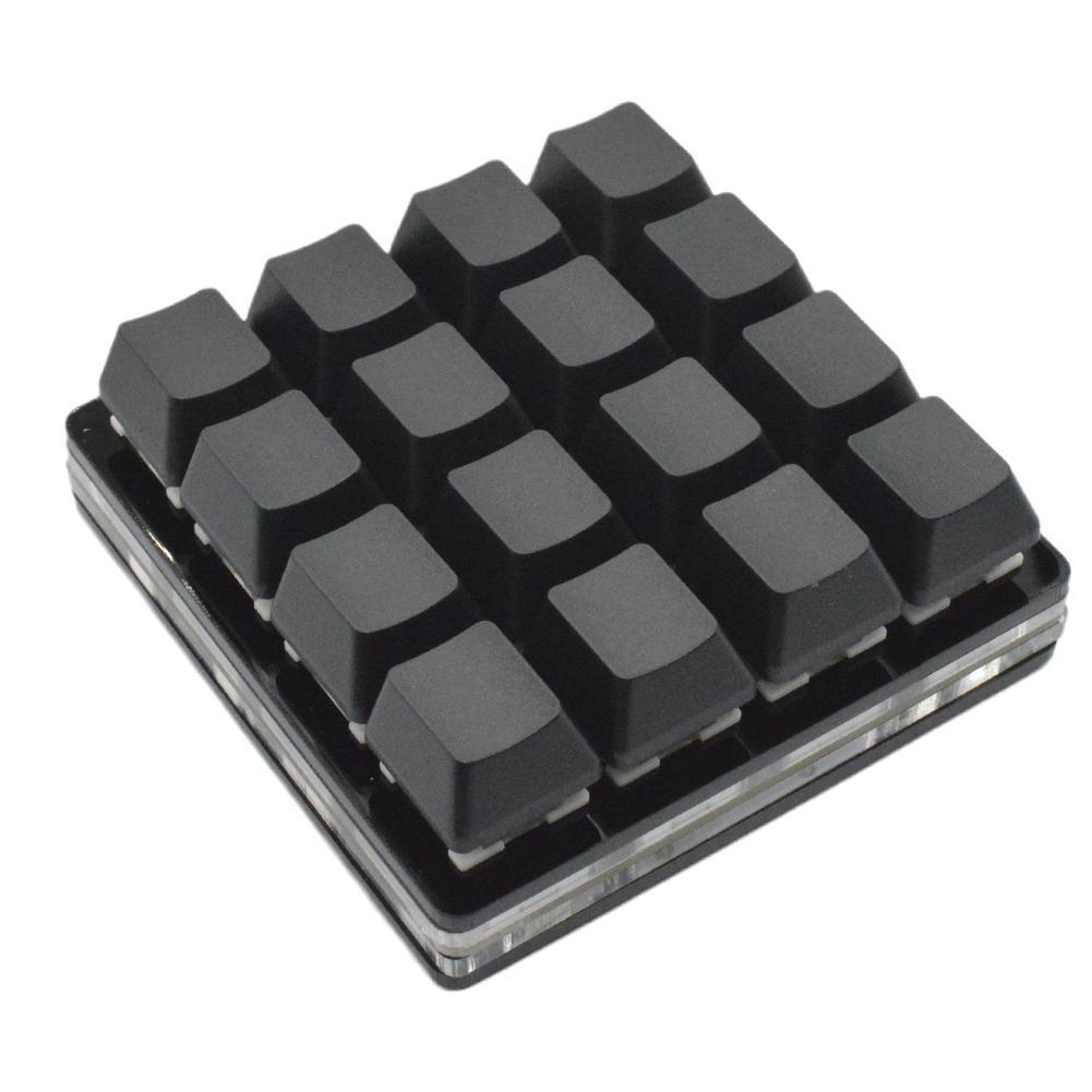 16 taster sort tastatur mekanisk tastatur brugerdefinerede genvejstaster programmerbar hardware makro automatisk klik tastatur