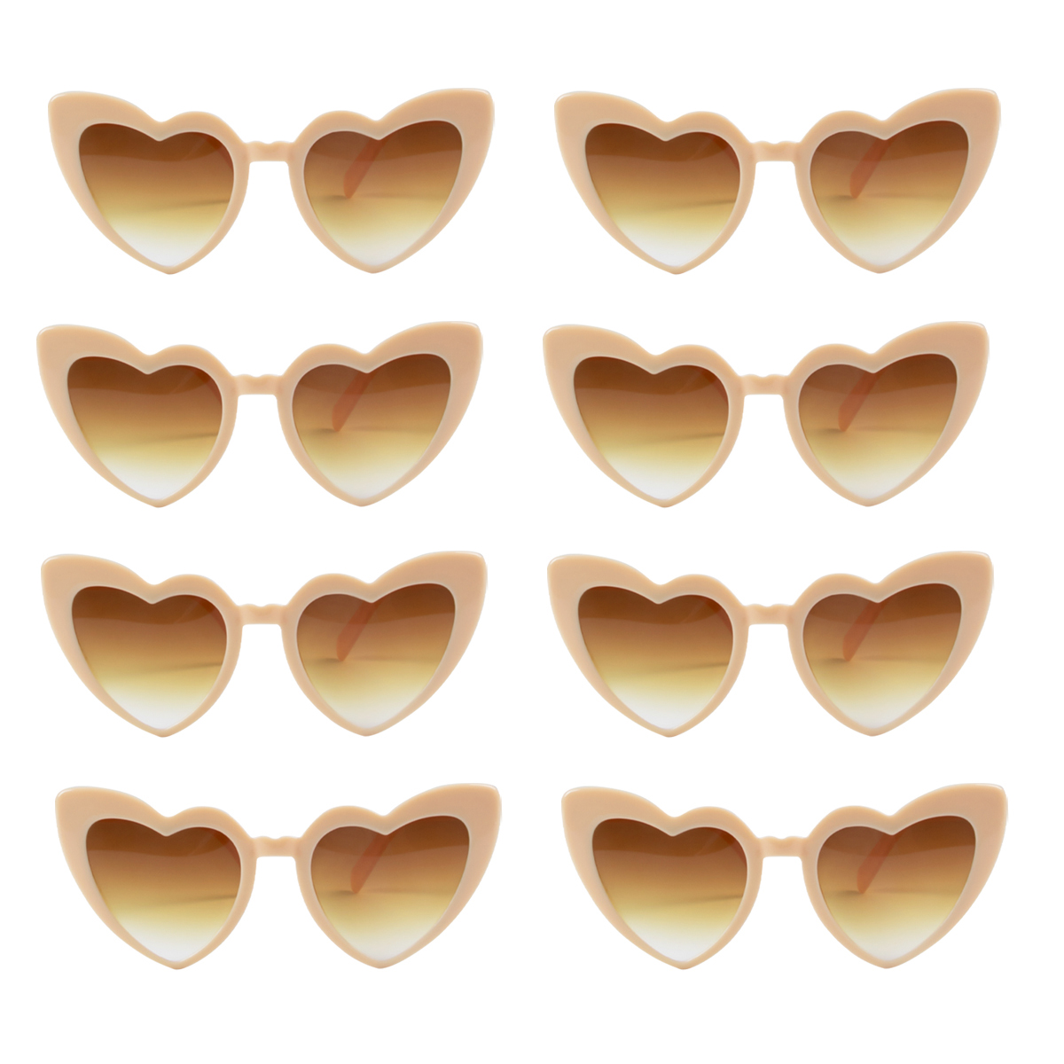 Gafas de sol de noche de gallina, gafas de sol de amor para despedida de soltera, de dama de honor, gafas con forma de corazón verde aguacate, suministros de boda para despedida de soltera: Verde militar