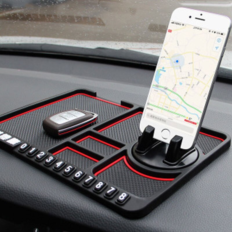 Siliconen Auto Telefoon Houder Tijdelijke Parkeerkaart Voor Tesla Model S Model 3 Model Y