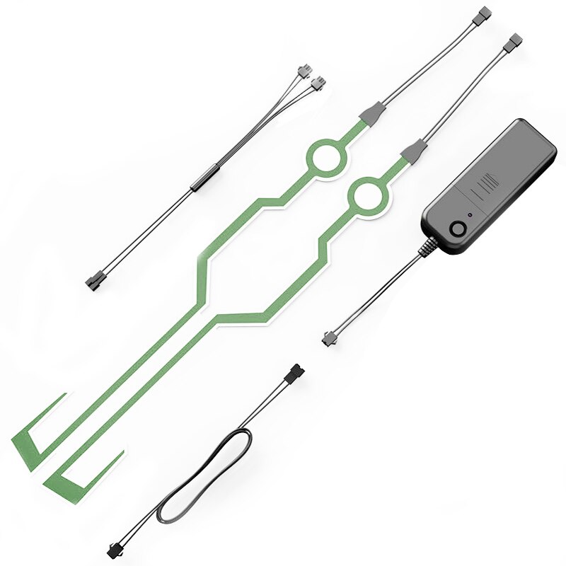 2 stücke Motorrad Helm Licht LED DIY Schwarz Helm LED Licht Motorrad Sicherheit Reflektierende Streifen Änderung Neue: 7