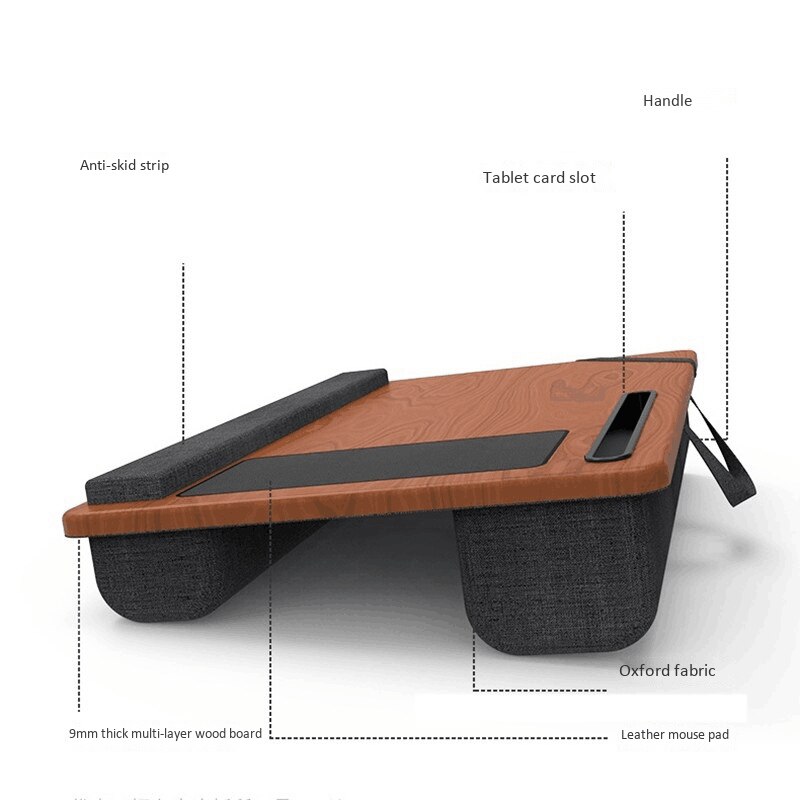 Draagbare Laptop Bureau 13.7X32.6 Inch Multifunctionele Tablet Pc Houder Laptop Opbergrek Tablet Table Stand