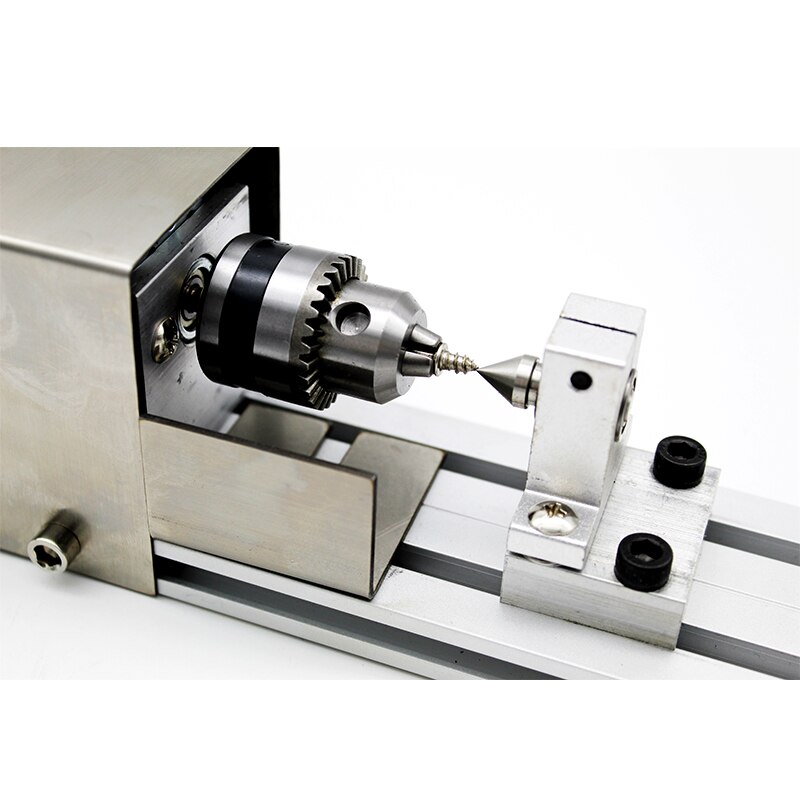 Mini Drehmaschine Perlen Maschine DC12-24V 96W Holz DIY Drehmaschine Standard einstellen mit Energie Carving Cutter Holz Drehmaschine Edelstahl fallen