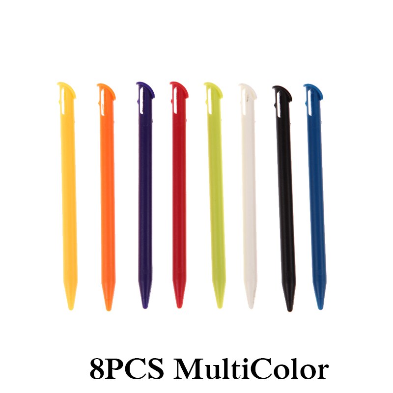 2-12PCS Plastic/Metal Touch Screen Stylus Pen Video Games Control Touch Pen for Nintendo 3DS N3DS XL LL Game Accessories: 8PCS MultiColor