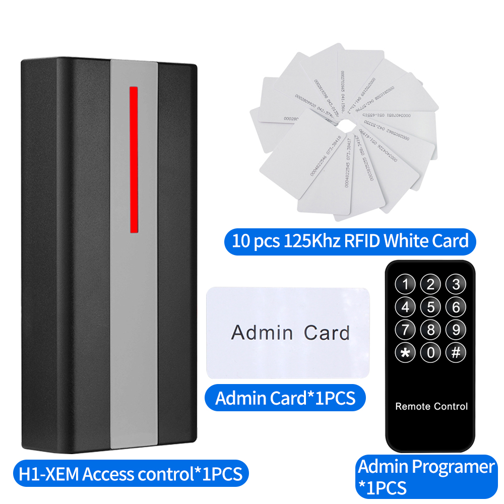 Stand Alone RFID Access Control Machine Proximity Card Reader Entry Door Opener IP68 Waterproof 3000 Users Wiegand Input Output: Dark Grey
