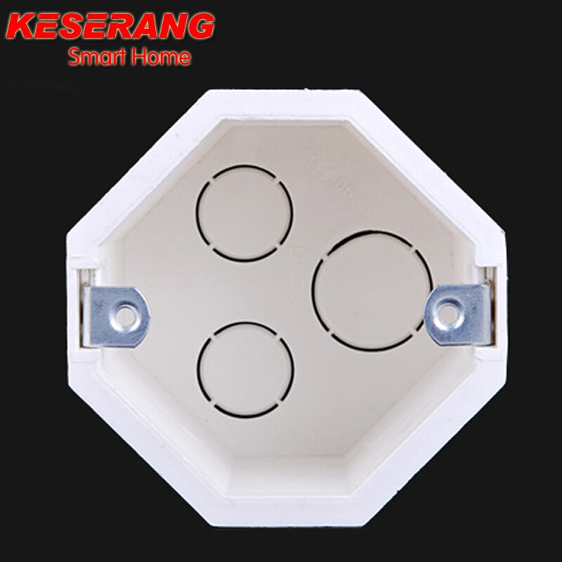 EU Standard Wall Round Mounting Box, Internal Cassette Wiring Box, White Back Box For Europe Switch and Socket
