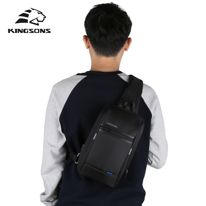 Kingsons KS3174w 10.1 inch Borst Rugzak Voor Mannen Vrouwen Casual Crossbody Tas Vakantiereizen Enkele Schouder Rugzak